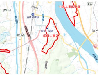 銅鑼產業園區區域圖